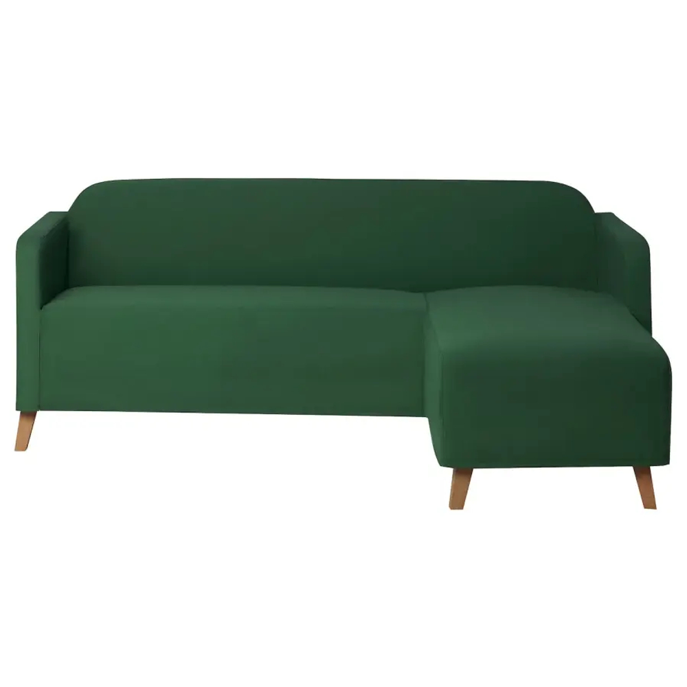 Протектор на 3-местный диван - IKEA LINANÄS/LINANAS, 36x5x55см, зеленый, ЛИНАНЭС ИКЕА