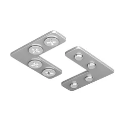 Соединитель угловой для профилей натяжного потолка, 2шт Technical tra034cl-sc-42s