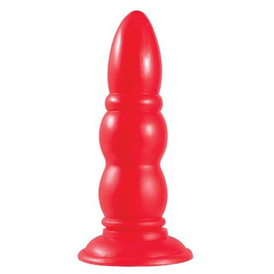 Красная анальная пробка MENZSTUFF BULB PROBE - 15 см. (Цвет: красный)