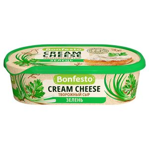 Сыр Bonfesto творожный кремчиз зелень, 140 г