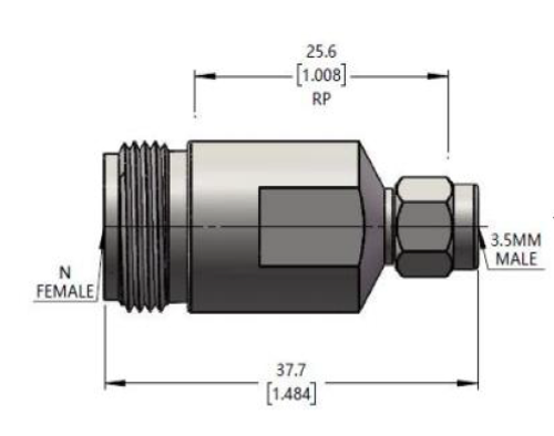 LF-3.5M-NF-18G, Коаксиальный переходник (3.5 mm/M - N/F)