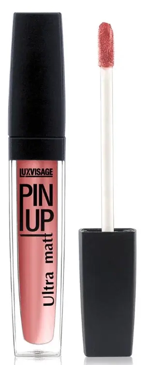 LUXVISAGE Блеск для губ "PIN-UP Ultra Matt" тон 28 candy pink 5 мл