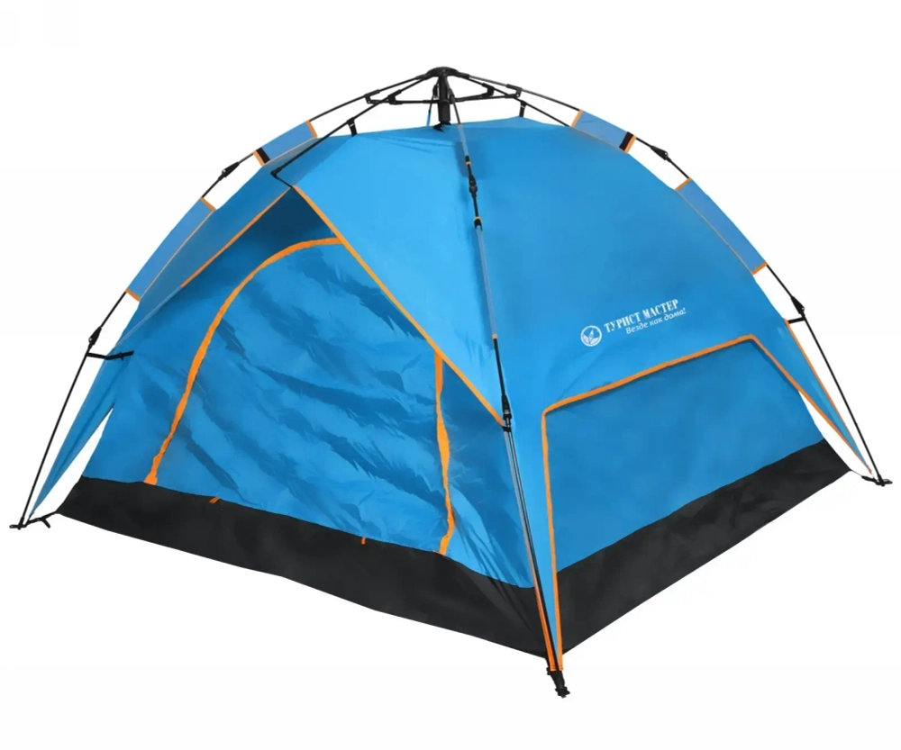 Палатка туристическая Печора-3 двухслойная, зонтичного типа, 200*200*145 см синяя