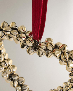 ZARA HOME ЕЛОЧНОЕ УКРАШЕНИЕ В ФОРМЕ СЕРДЦА, ЗОЛОТОЙ