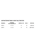 Воблер Saltwater X-Rap 14, 14см, 43гр, цвет RHU, нейтральный
