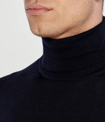 Хлопковый гольф musso-p BOSS BLACK - темно-синий(50468262)