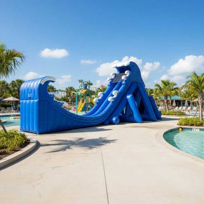 Надувная водная горка «Полет фантазии», 36×16×15 м