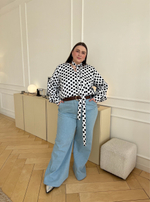 Блуза в горох