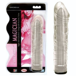 Прозрачный мультискоростной вибратор-реалистик Magician - 17 см. (Цвет: прозрачный)