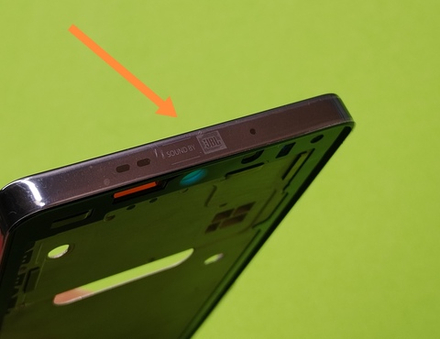 Infinix Note 40 4G (X6853) рамка дисплея + Проклейка дисплея + шлейф кнопок + фиксатор кнопок (ORIG-SP)