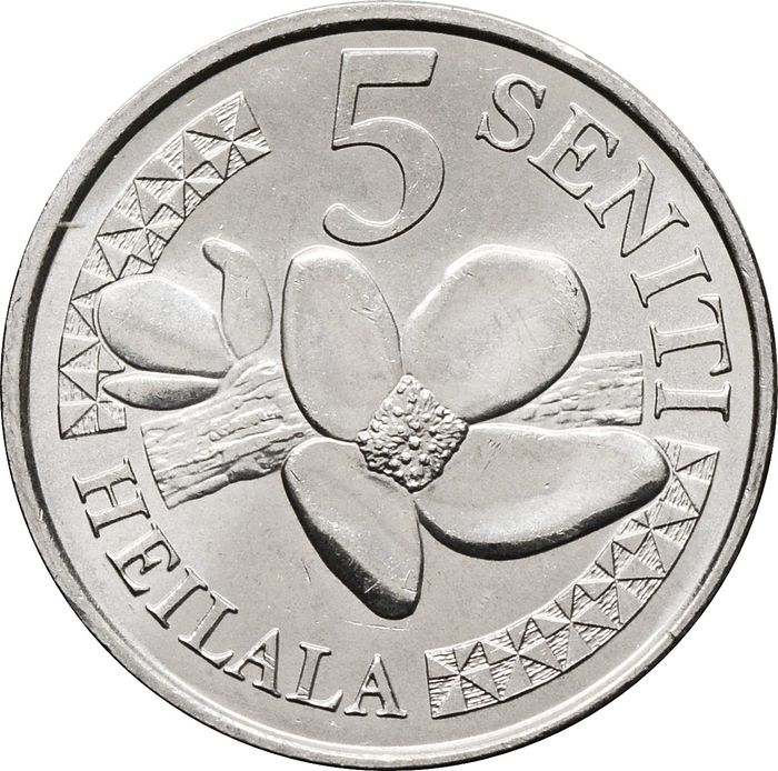 5 сенити 2018 Тонга