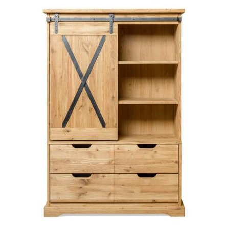 RAILWAY Шкаф с витриной (вар. V1)