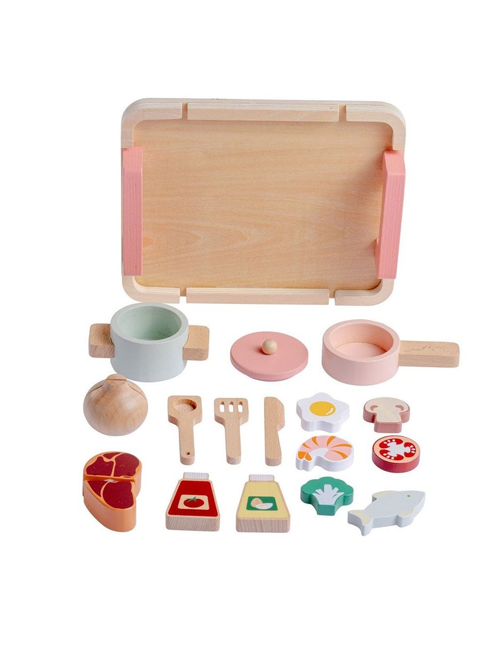 Набор деревянных игрушек17 предметов (90006)