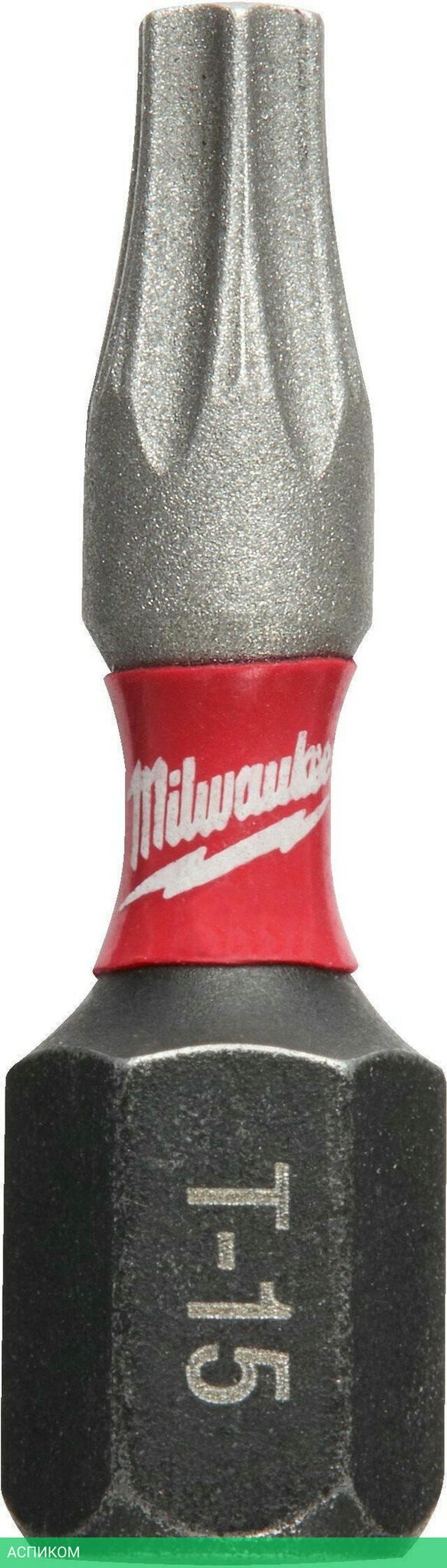 Бита Milwaukee Shockwave TX15 25мм 2шт (4932430872)