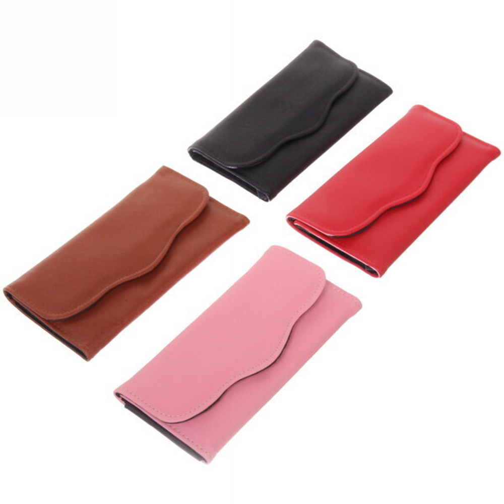 Кошелек женский «Egoistka», 3 кармана, цвет черный, коричневый, красный и пудровый, 19,5*9*1,5см