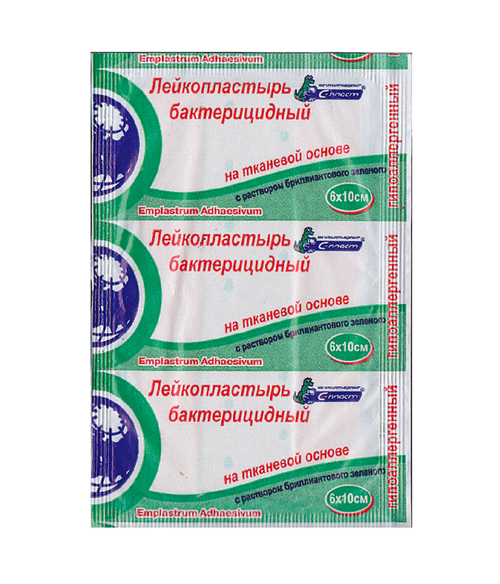 С-пласт Лейкопластырь бактерицидный 6×10 см №1