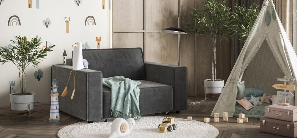 Кресло BOSS SOFT MODOOL велюр Monolit серый