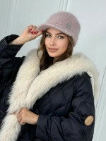 Шапка кепи зимняя с козырьком