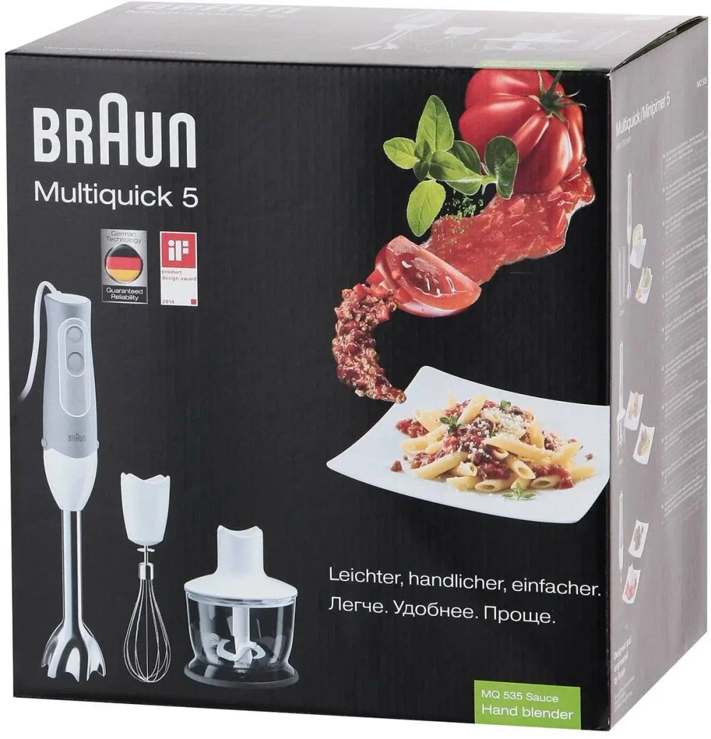 Блендер погружной BRAUN 4165-MQ535 SAUCE HB GY INT S07 (q)