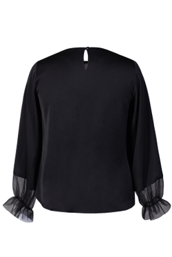 Блузка женская 4101АП, черный #464Ч094101АП