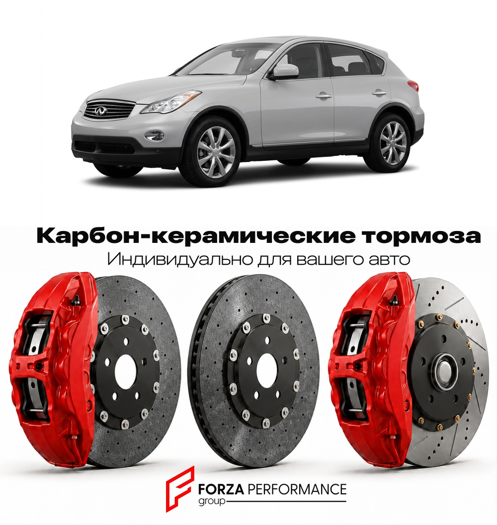 Карбон-керамическая тормозная система для Infiniti QX35 I J50 2004-2007 Инфинити