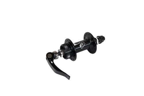 Втулка передняя FORMULA ROAD DISC алюминий диск CENTER LOCK, эксцентрик, 28H ось 100x108мм, на промах черная