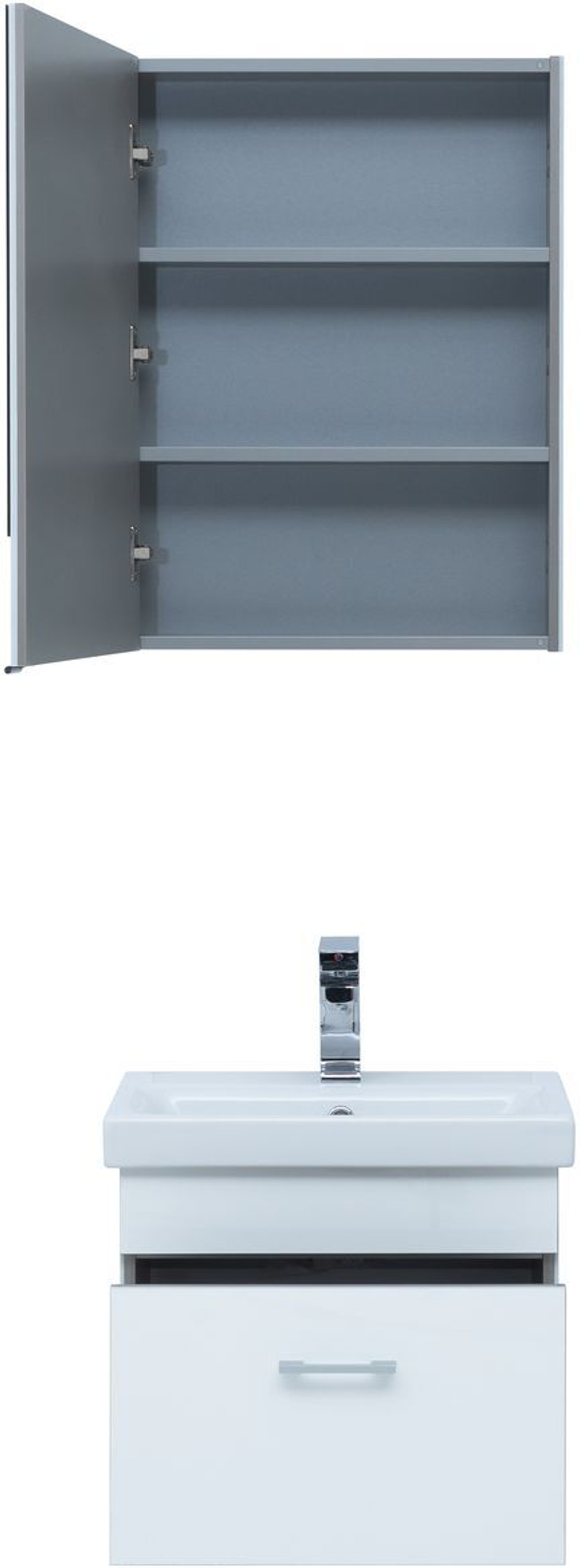 Тумба под раковину Aquanet Верона 50 (Moduo Slim) белый