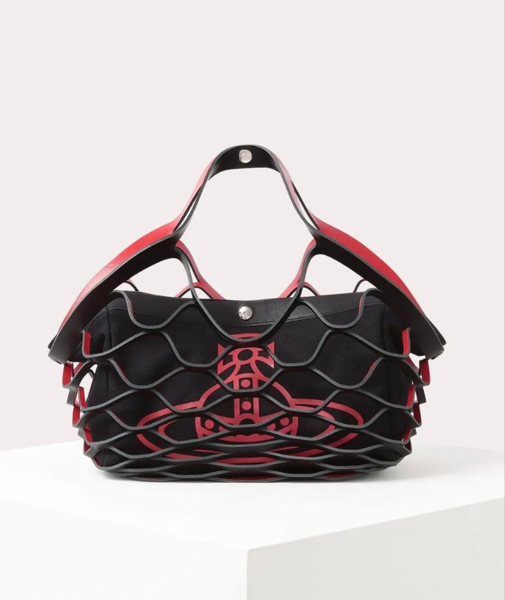 VIVIENNE WESTWOOD СУМКА ЧЕРНАЯ С КРАСНЫМ С ЛОГОТИПОМ БРЕНДА