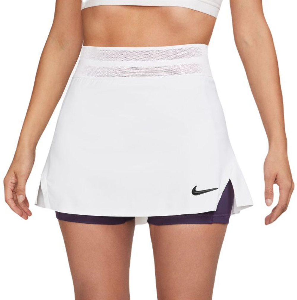 Теннисная юбка Nike Court Dri-Fit Slam Tennis Skirt - белый
