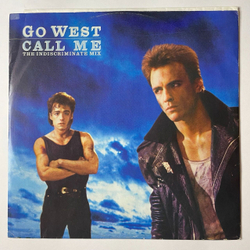 Винтажная виниловая пластинка LP Go West Call Me (The Indiscriminate Mix) (UK 1985) Maxi Single 45 RPM