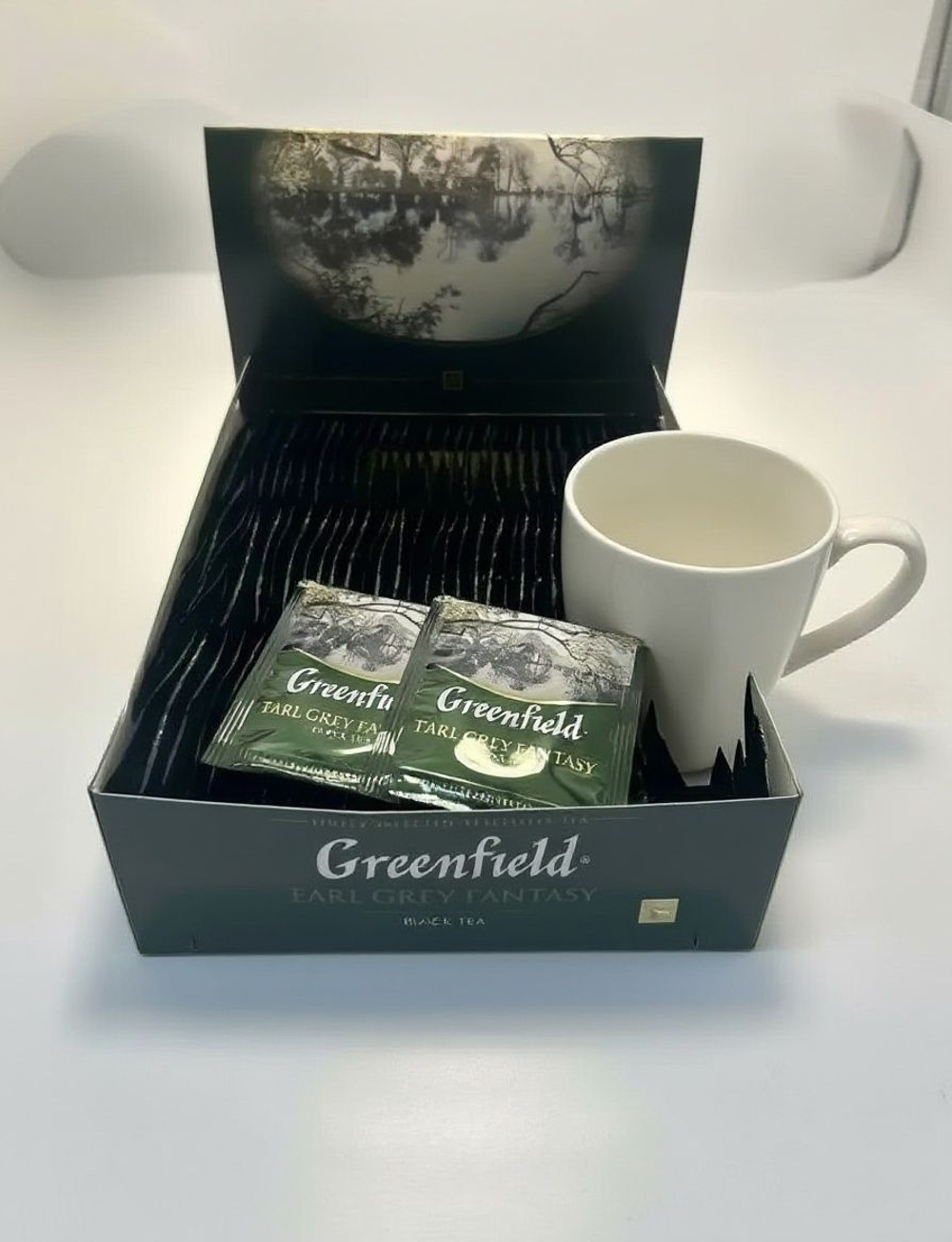 Чай в пакетиках черный Greenfield Earl Grey Fantasy, 100 шт