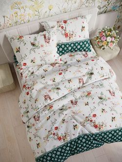 Пододеяльник перкаль Сказка "Сочельник (зел)" евро на молнии 200x215 см