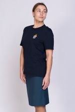 Футболка женская СК  (термопечать, темно-синий)