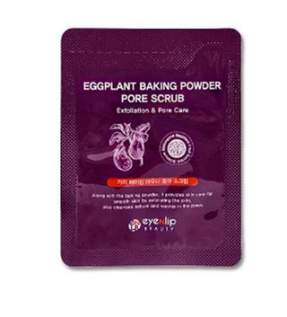 Скраб для лица с экстрактом баклажана EYENLIP Eggplant Baking Powder Pore Scrub 3 мл