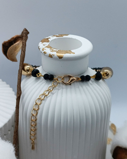 Браслет из бисера Золотой