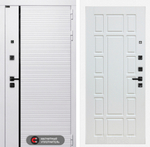 Дверь входная Лабиринт ROYAL 12 Белое дерево   металлическая