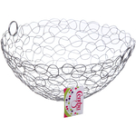 Фруктовница «Brownie» 27*14см паутинка на подставке серая