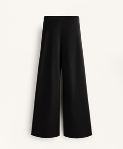 OYSHO Расклешенные брюки с мягкой на ощупь модальной тканью., черный
