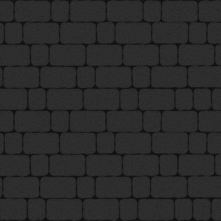 Тротуарная плитка Арена - Стандарт Черный, комплект из 2 видов плит