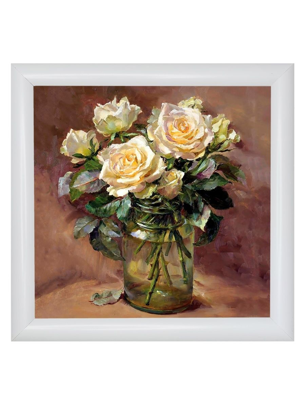 Картина на стену для интерьера на холсте в раме 23*23 см