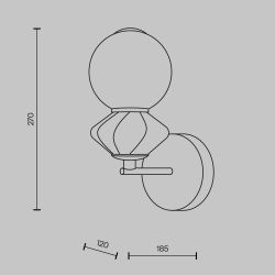 Бра Maytoni   MOD362WL-L5GR3K