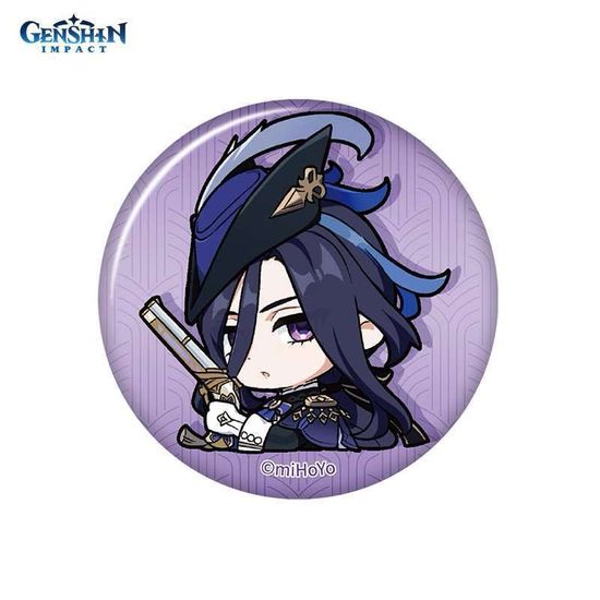 Значок Genshin Impact Q Version Court of Fontaine Клоринда Clorinde 6942421133520