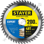 STAYER EXPERT 200 x 32/30мм 48Т, диск пильный по дереву, точный рез