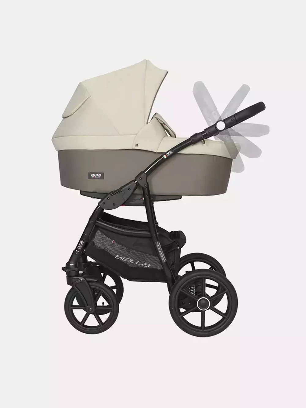 Коляска  BELLA (3 в 1) (RIKO BASIC) 06 бежевый