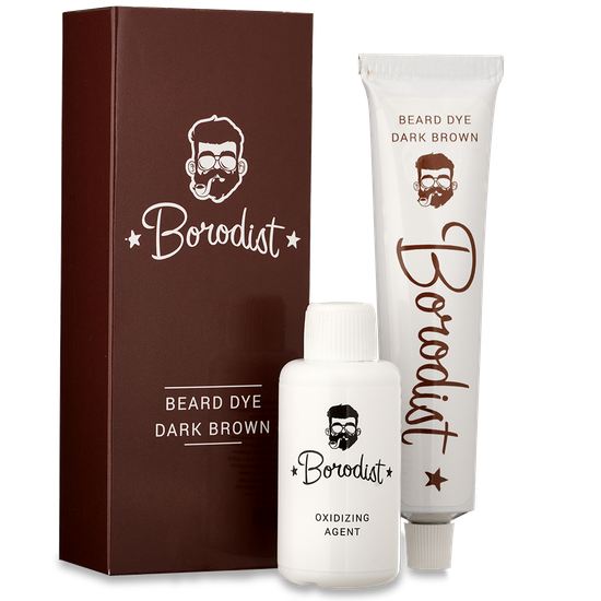 Краска для бороды Borodist (тёмно-коричневый)