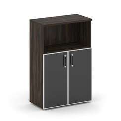 Shift Шкаф средний широкий SK.ST-2.2R black Дуб Мали/Стекло Black 800*420*1207