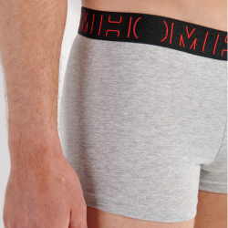 Мужские трусы боксеры набор из 3-х штук (черные, черные с принтом, серые ) HOM JORGE #2 Boxer Briefs 3p 402733_40T033