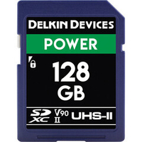 Карта памяти Delkin Devices Power 2000X SDXC 128GB UHS-II U3 V90, R/W 300/250 МБ/с