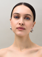 Серьги "Shopping cart" Silver