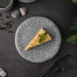 Блюдо круглое d 20,7 см h2,7 см Stone Untouched Taiga P.L. Proff Cuisine [1]